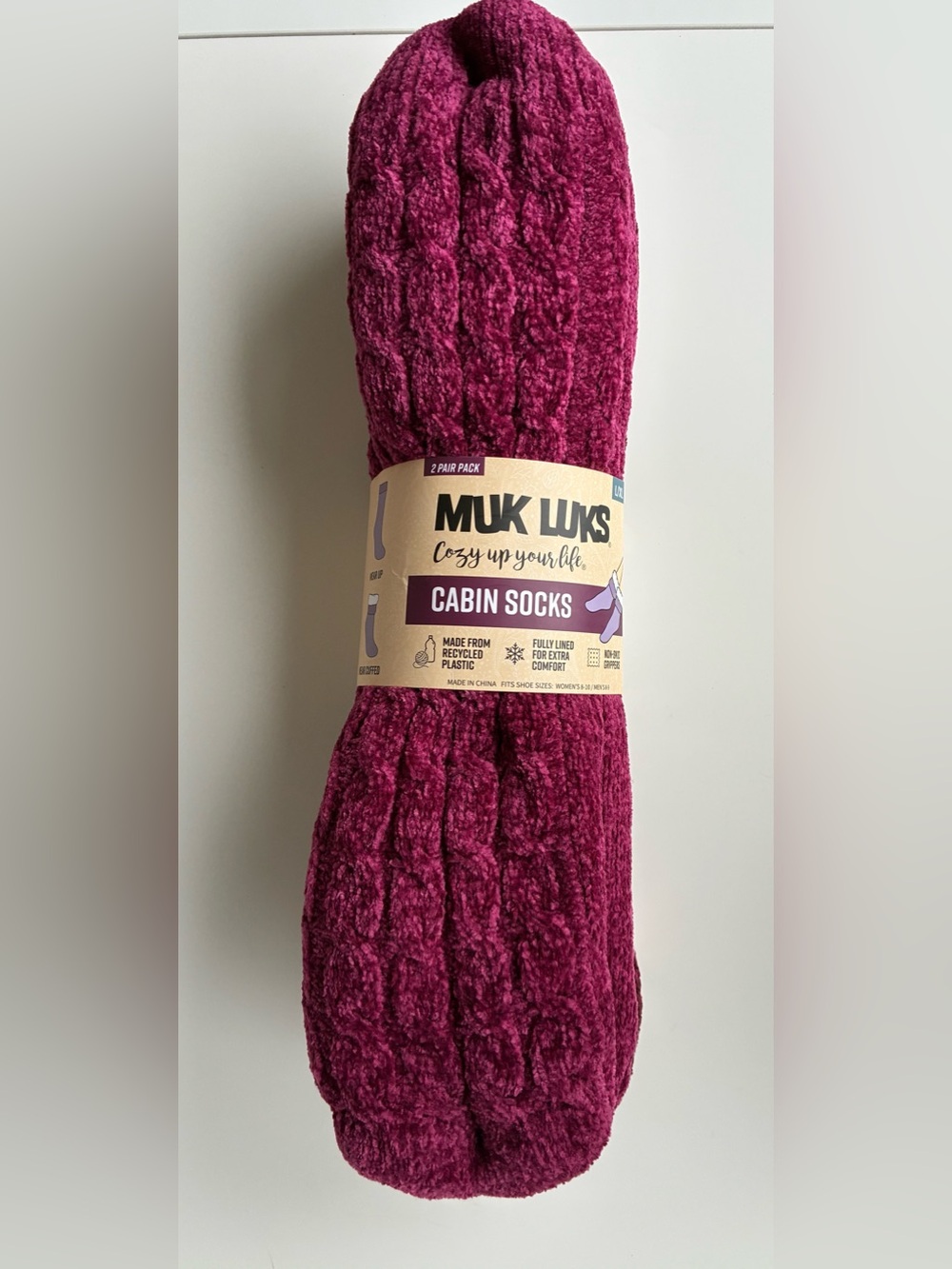 Muk Luks Cabin Socks - Set of 2 NEW!